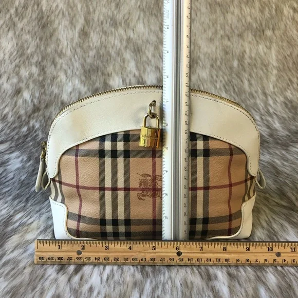 Burberry Beige/White Primrose Haymarket Crossbody Bag - Picture 12 of 13